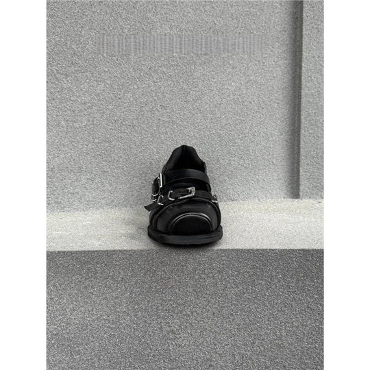 Damen elegante Schnürschuhe mit modischer Schnallenverzierung R&B