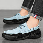Herren Freizeit Leder Schuhe mit Wasserabweisender Sohle R&B