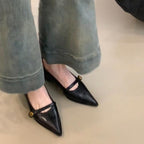 Damen Elegante Absatzschuhe mit feinem Riemendetail und modischem Blockabsatz R&B