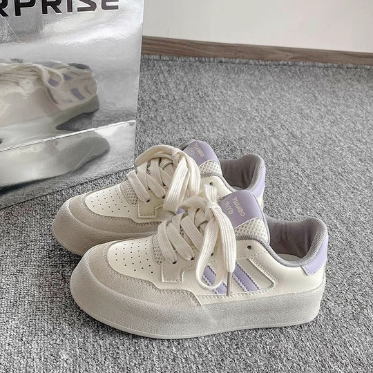 Damen Plattform Sneakers mit atmungsaktiver Obermaterialkombination und rutschfester Sohle R&B