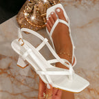 Damen Elegante Sandalen mit Blockabsatz R&B