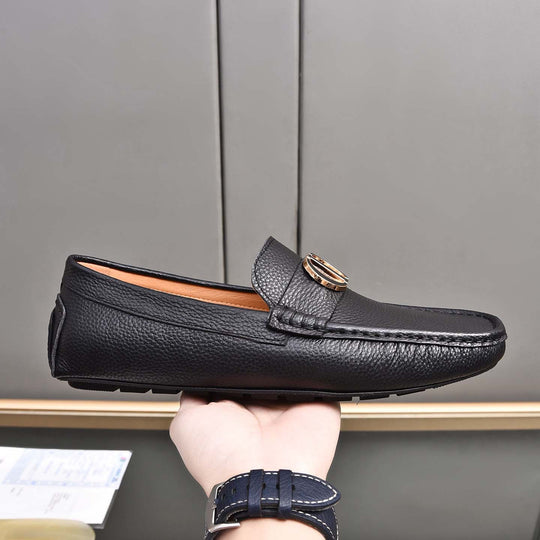 Damen Mokassins aus feinem Leder mit eleganter Applikation R&B
