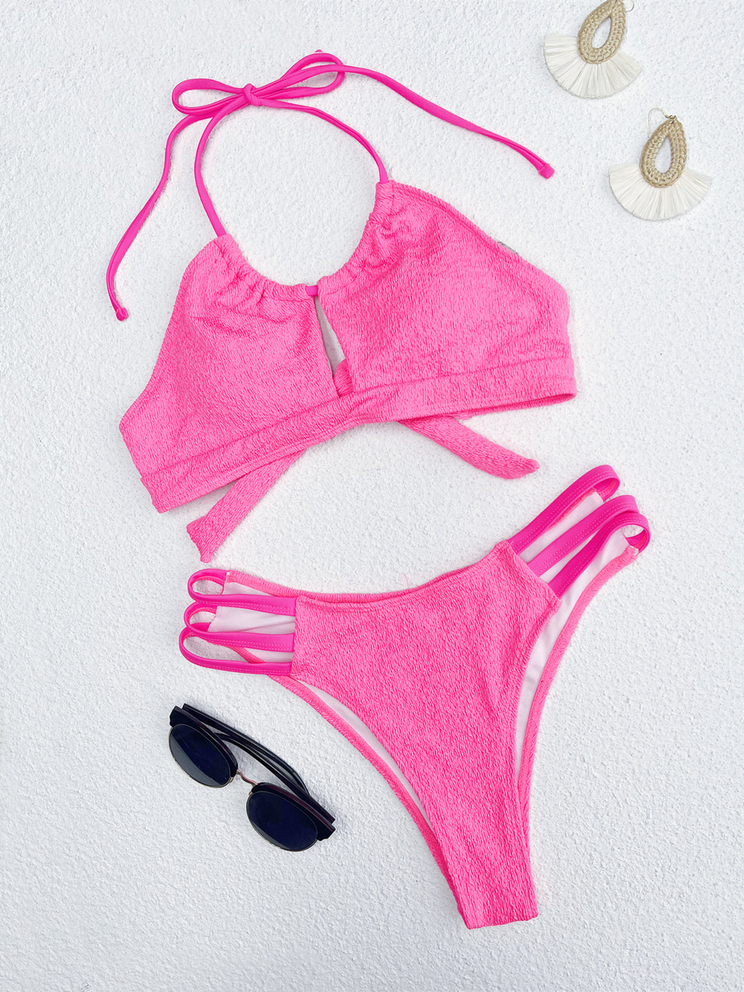Damen Bikini-Set mit trendigem Cut-Out und verstellbaren Trägern R&B