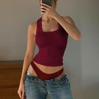 Damen Sportliches Crop-Top R&B