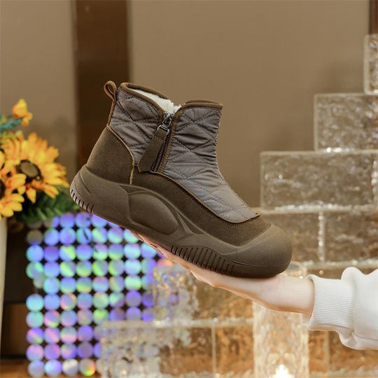 Damen Komfortable Winterstiefel mit wasserabweisendem Obermaterial und elastischem Einstieg R&B