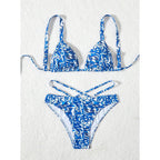Damen Triangel-Bikini mit modischem Bindedetail R&B