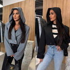 Damen Sportliches Kleid mit Kragen und langen Ärmeln R&B