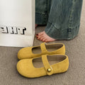 Damen Komfortable Ballerinas mit elegantem Knopfdetail