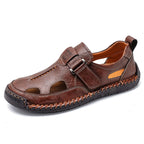 Herren Sportliche Leder-Sandalen mit ergonomischer Sohle R&B