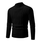 Herren Rollkragenpullover mit strukturiertem Rippdesign und modernem Look