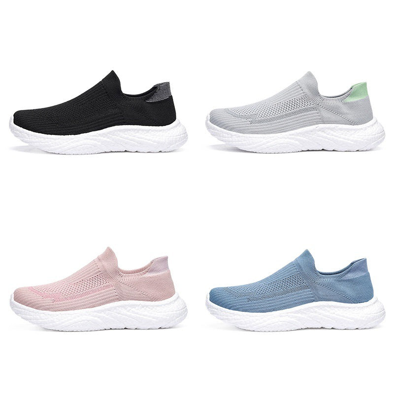 Damen Sportliche Slip-On Sneakers mit atmungsaktivem Obermaterial und flexiblem Dämpfungssystem R&B
