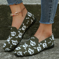 Damen Casual Slip-On Schuhe mit frechem Totenkopf-Design R&B