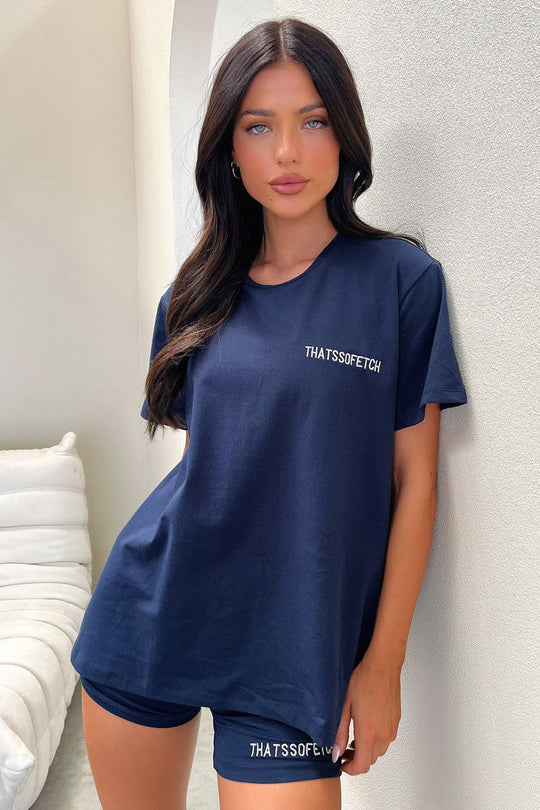 Damen Lounge-Set mit lässigem T-Shirt und Shorts R&B