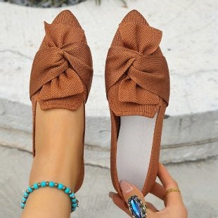 Damen Ballerinas mit großem Schleifendetail R&B 1780917992