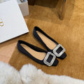 Damen Ballerinas mit funkelnder Schnalle R&B