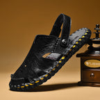 Damen Komfortable Ledersandalen