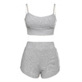 Damen Sportliches Zweiteiliges Set mit bequemen Shorts und Top R&B