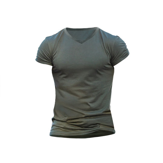Herren V-Ausschnitt T-Shirt aus weichem Baumwollmix R&B