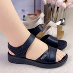 Damen Komfortable Sandalen mit breitem Riemen-Design R&B