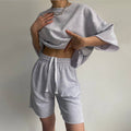 Damen Bequemes Loungewear-Set aus hochwertigem Sweatstoff mit lockerem Schnitt R&B