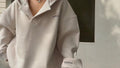 Damen Sportliches Oversized Poloshirt R&B