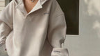 Damen Sportliches Oversized Poloshirt R&B