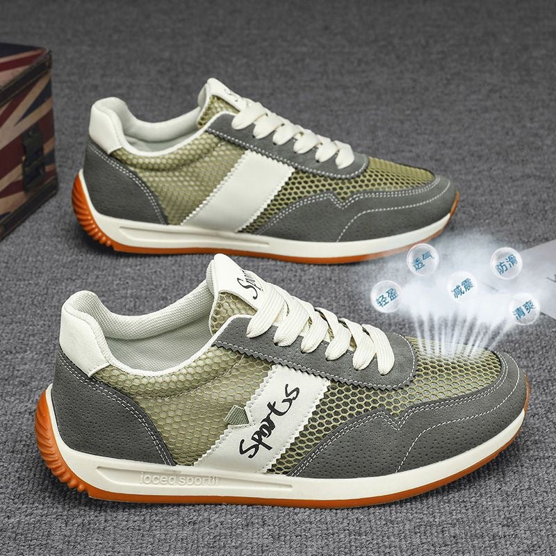 Damen Sportliche Sneaker mit atmungsaktivem Mesh-Obermaterial und rutschfester Sohle R&B