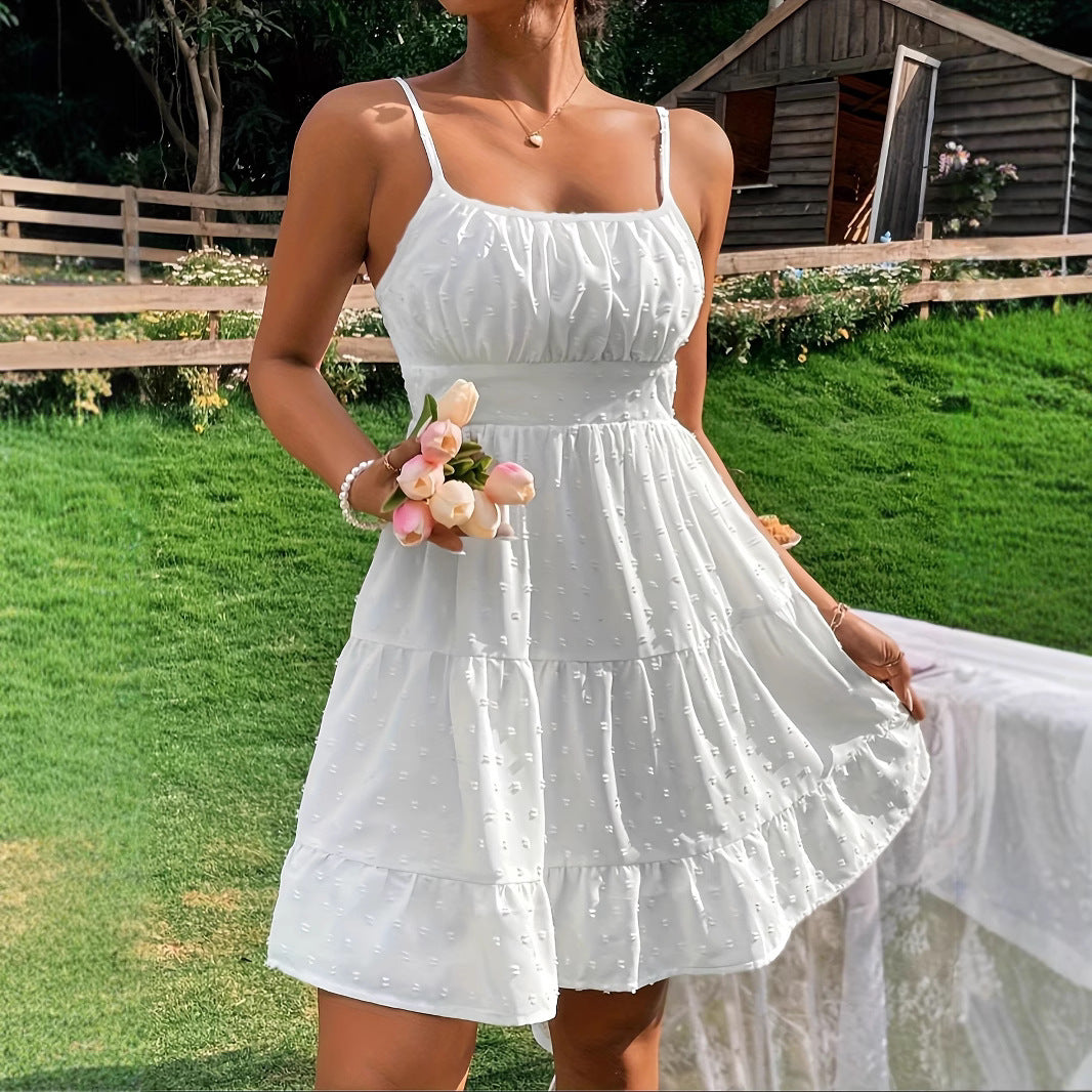 Damen Sommerliches Kleid mit Volantdesign R&B