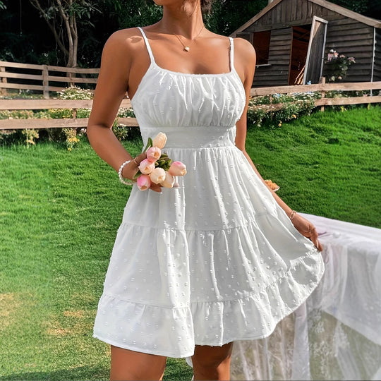 Damen Sommerliches Kleid mit Volantdesign R&B