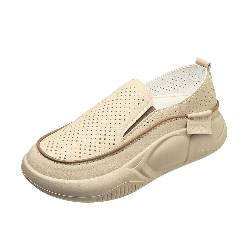 Damen Atmungsaktive Slip-On Freizeitschuhe mit perforierten Details R&B