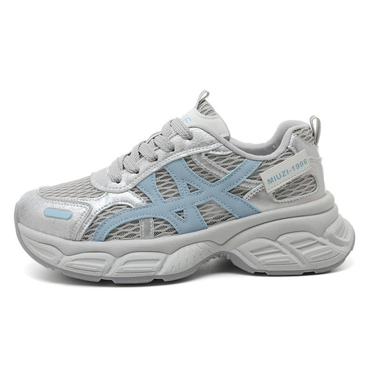 Damen Sportliche Mesh-Sneaker mit atmungsaktiver Laufsohle R&B
