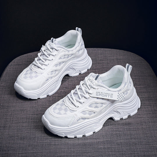 Damen Futuristische Lauf-Sneaker mit atmungsaktivem Mesh und gepolsterter Sohle R&B