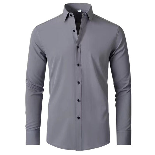 Herren Langarmhemd mit elegantem Schnitt und stilvollen Knopfdetails R&B