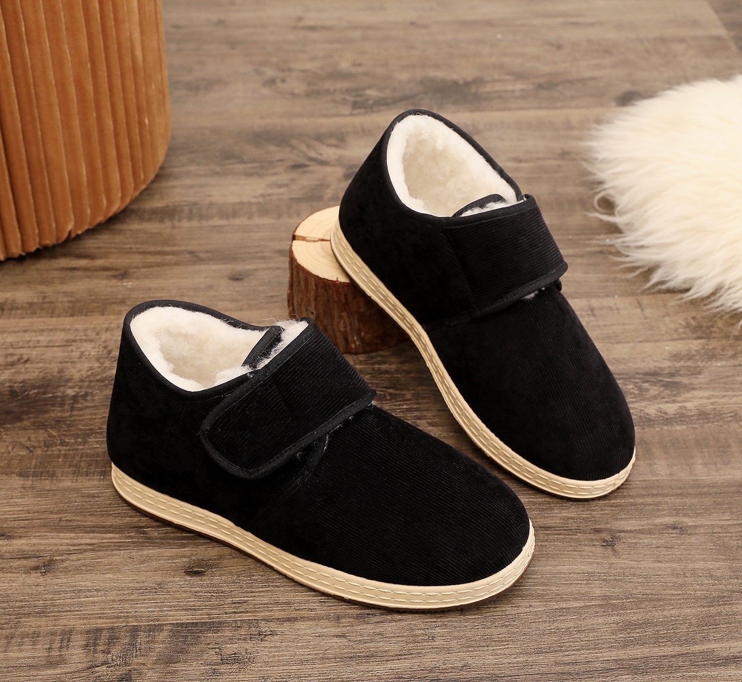 Damen Bequeme Hausschuhe mit kuscheligem Innenfutter und flexibler Sohle R&B