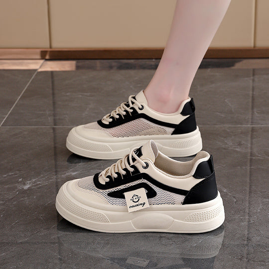 Damen trendige Sneakers mit atmungsaktivem Obermaterial und bequemer Sohle R&B