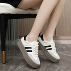 Damen modische Sneaker mit plattenförmigem Schnitt und auffälligen Schnürsenkeln R&B
