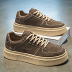 Damen modische Sneakers mit dicker Profilsohle und robustem Obermaterial