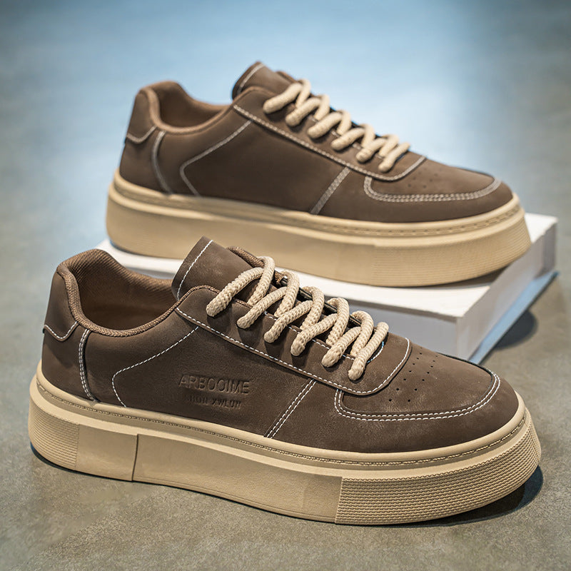 Damen modische Sneakers mit dicker Profilsohle und robustem Obermaterial