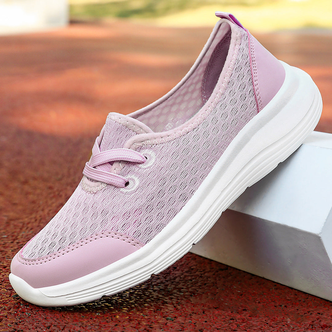 Damen Atmungsaktive und komfortable Freizeit-Sneakers mit elastischem Sitz R&B
