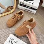 Damen Sportliche Veloursleder Sneakers mit dämpfender Sohle R&B