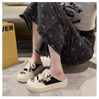 Damen modische Slip-On Sneakers mit dämpfender Sohle und luftiger Mesh-Oberfläche