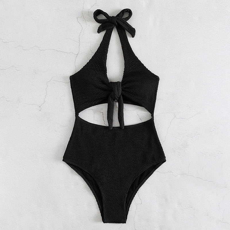 Damen Hochgeschnittener Cut-Out Badeanzug R&B