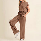 Damen gemütliches Lounge-Set mit hoher Taille R&B