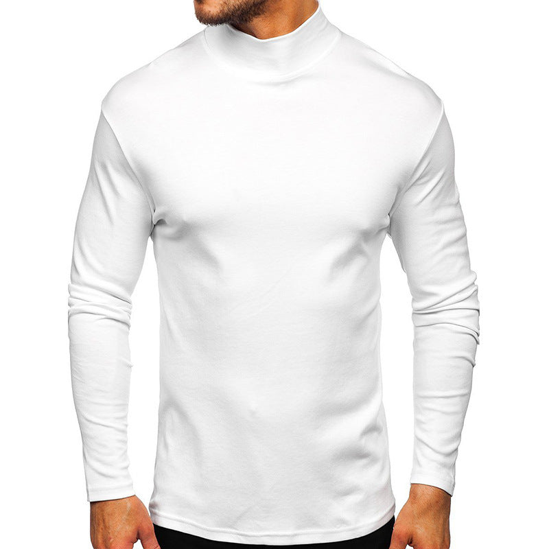 Herren Langarmshirt mit Stehkragen aus hochwertigem Material R&B