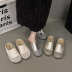 Damen Mode-Mules mit elegantem Geflecht