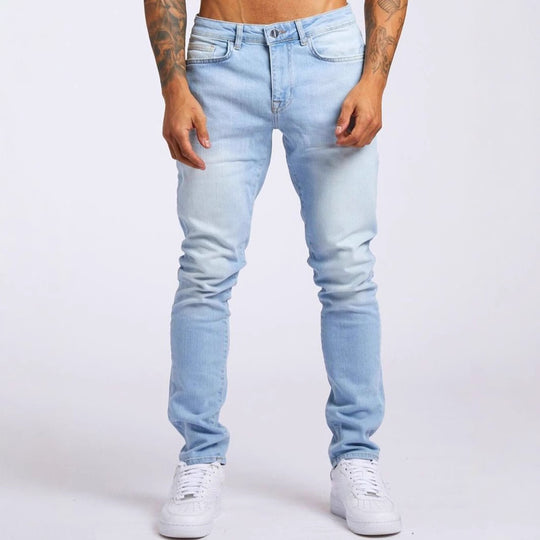 Herren Slim-Fit Jeans mit elastischem Komfortbund und modernen Details R&B