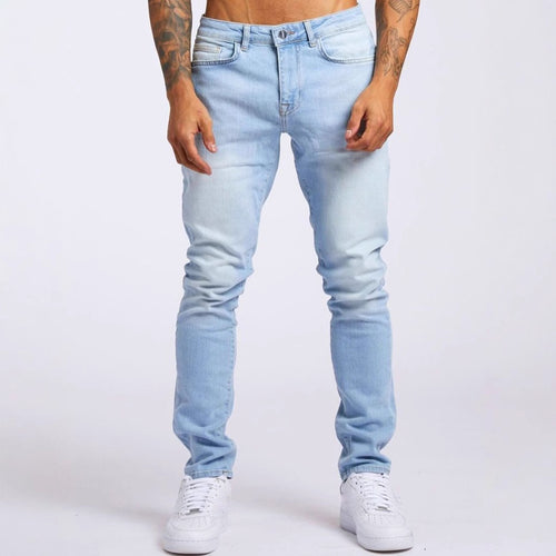 Herren Slim-Fit Jeans mit elastischem Komfortbund und modernen Details R&B