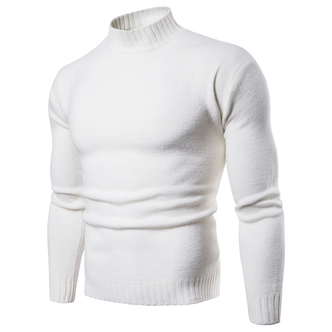 Damen hochgeschnittener Pullover mit Stehkragen R&B
