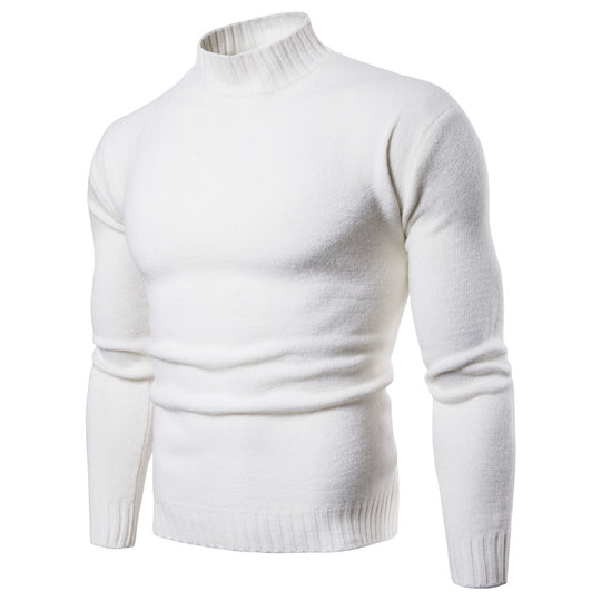 Damen hochgeschnittener Pullover mit Stehkragen R&B