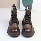 Damen Modische Winterstiefel mit dämpfender Profilsohle und seitlichem Reißverschluss